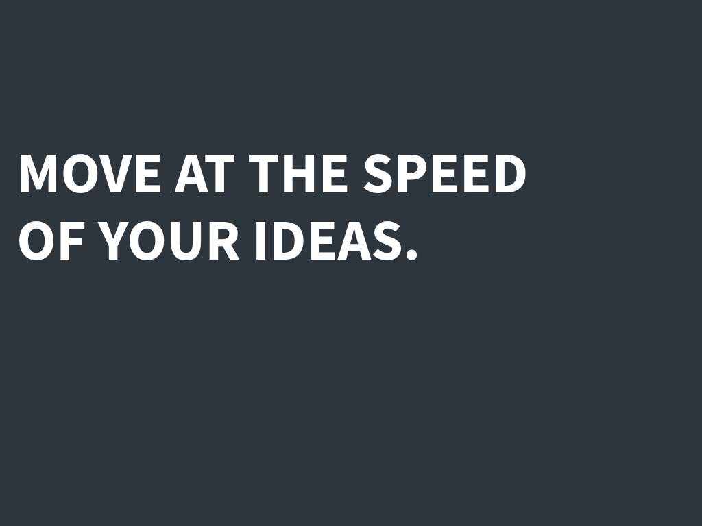 Move at the speed - Thumbnail home page